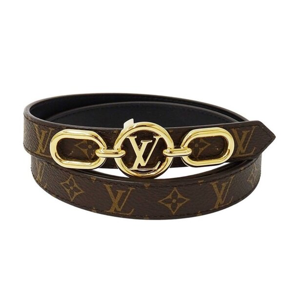 Louis Vuitton Belt Monogram Canvas LV Circle Prime Noir Black